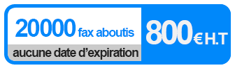 Tarif fax-mailing 20000 envois